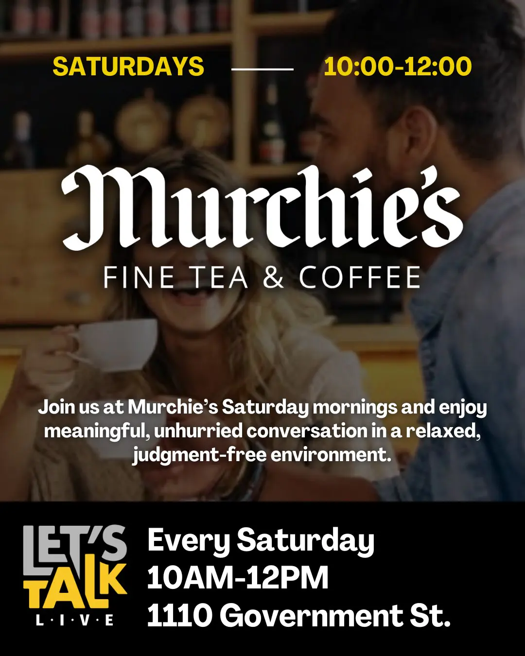 Let’s Talk Live: Saturday Morning Conversation and Connection