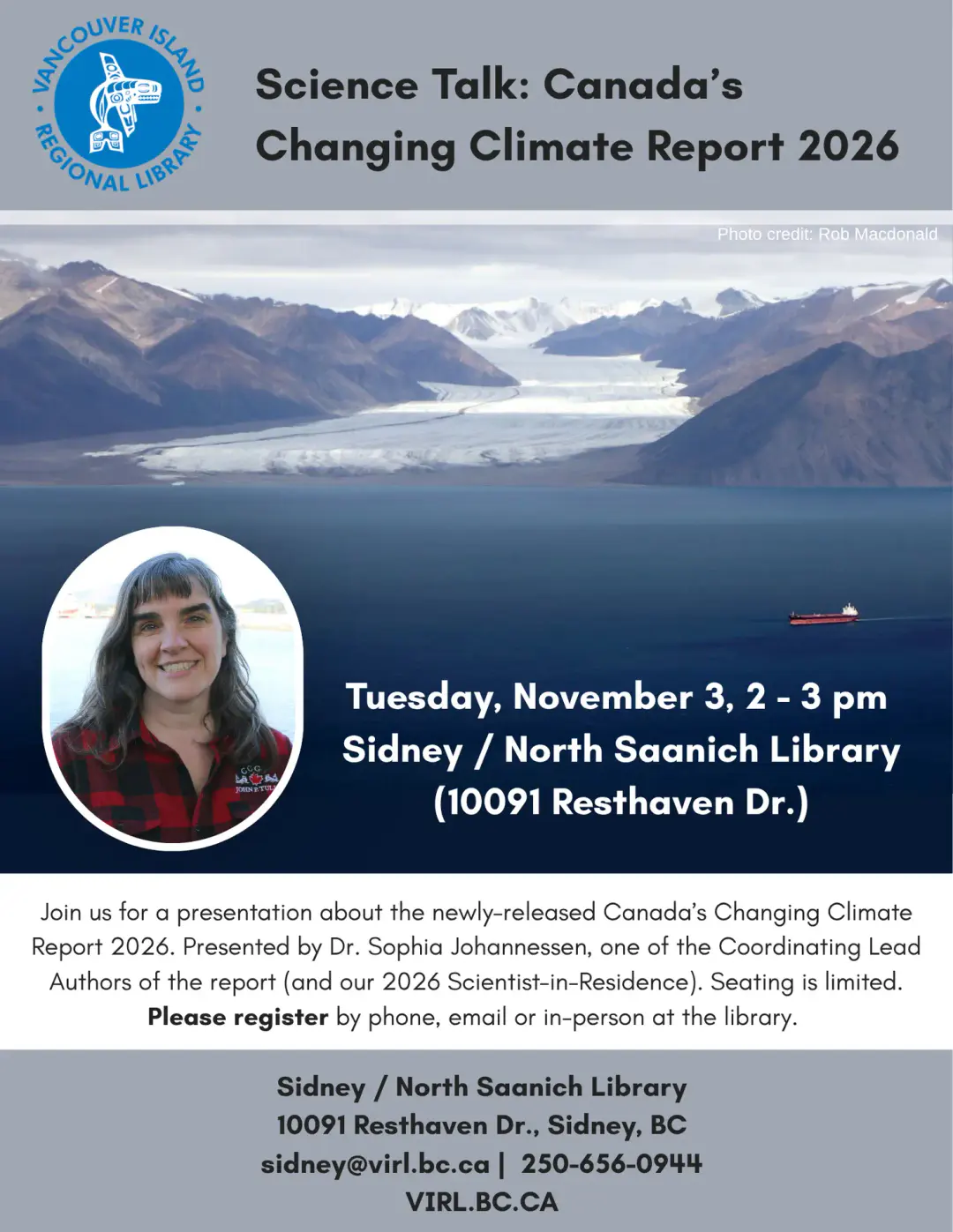 Canada’s Changing Climate Report 2026 @ Sidney/North Saanich Library