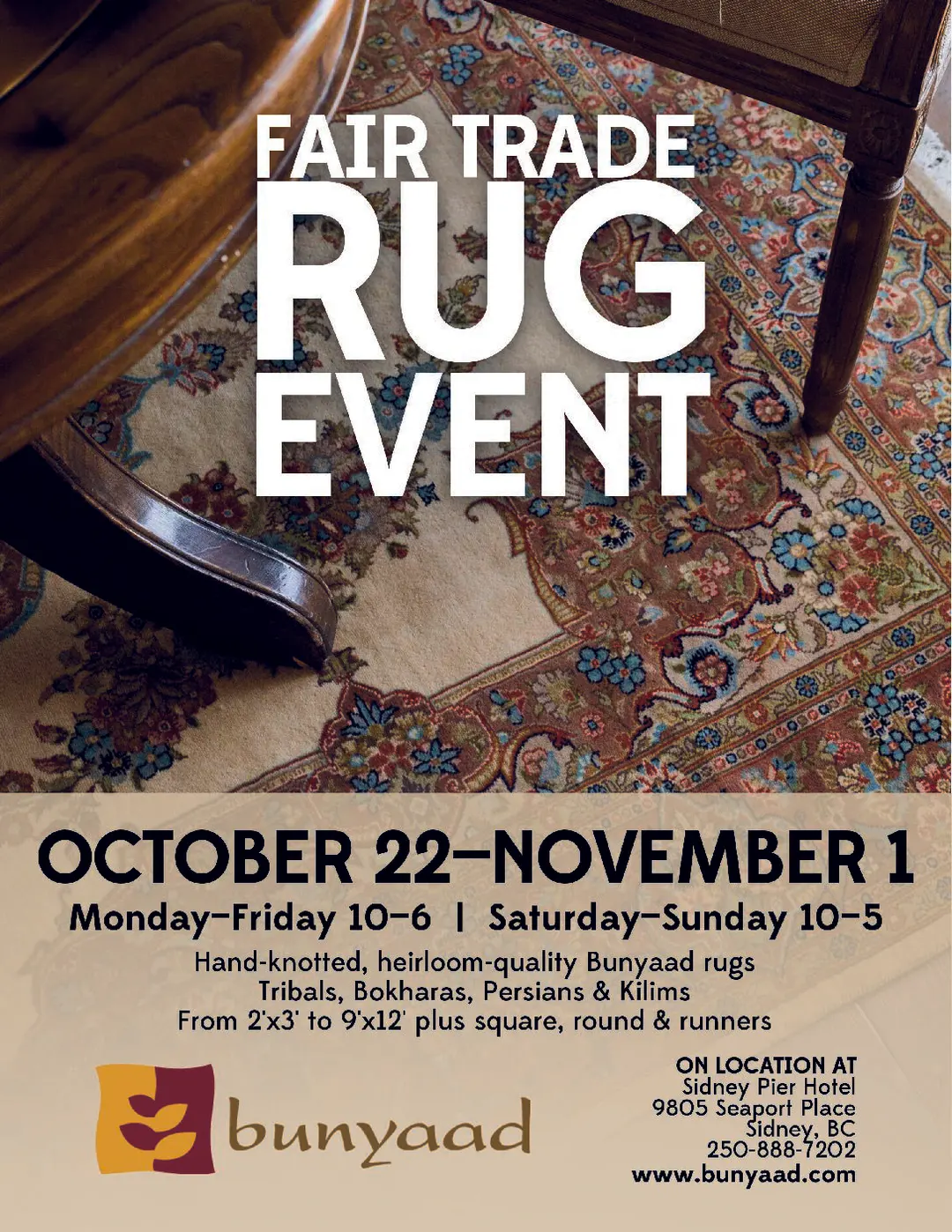 Fair Trade Rug Event @ Sidney Pier Hotel