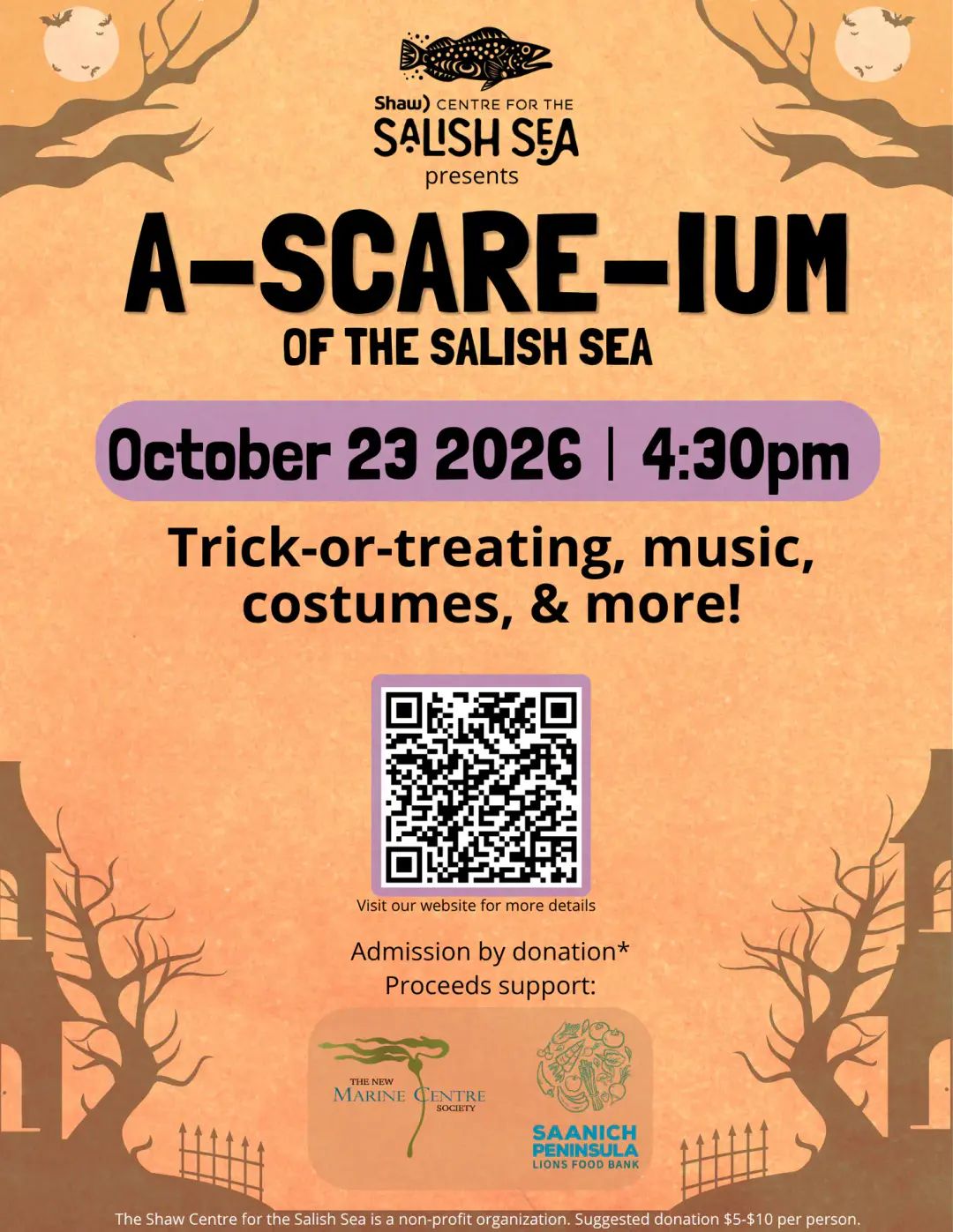 A-scare-ium of the Salish Sea at the Shaw Centre for the Salish Sea